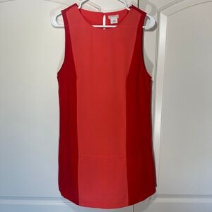 Cooperative Sleeveless Mini Dress Shift Dress Womens Large Red Colorblock Y2K